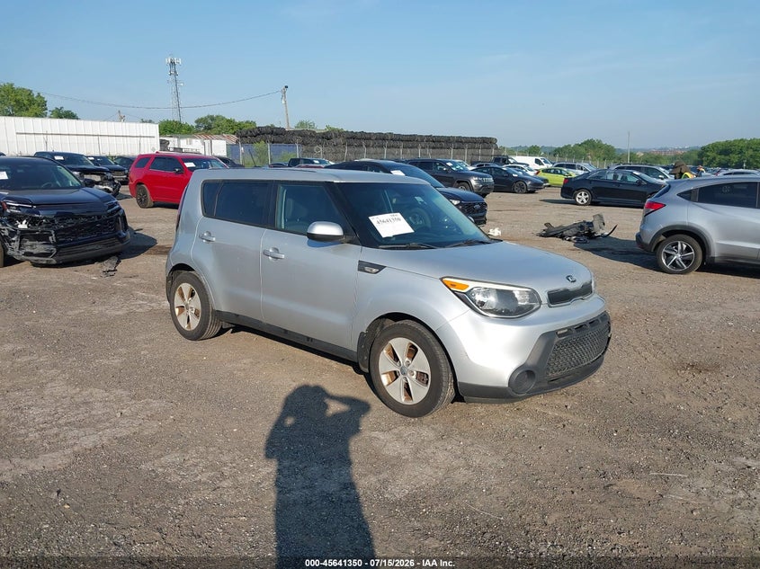 2014 Kia Soul VIN KNDJN2A29E7714693 IAAI salvage auction — NORMAL WEAR, Clear (Pennsylvania), sold $775 on 2026-07-17 (photo 1)