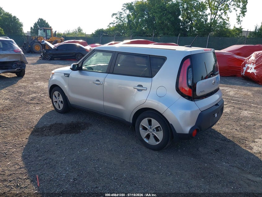 2014 Kia Soul VIN KNDJN2A29E7714693 IAAI salvage auction — NORMAL WEAR, Clear (Pennsylvania), sold $775 on 2026-07-17 (photo 3)