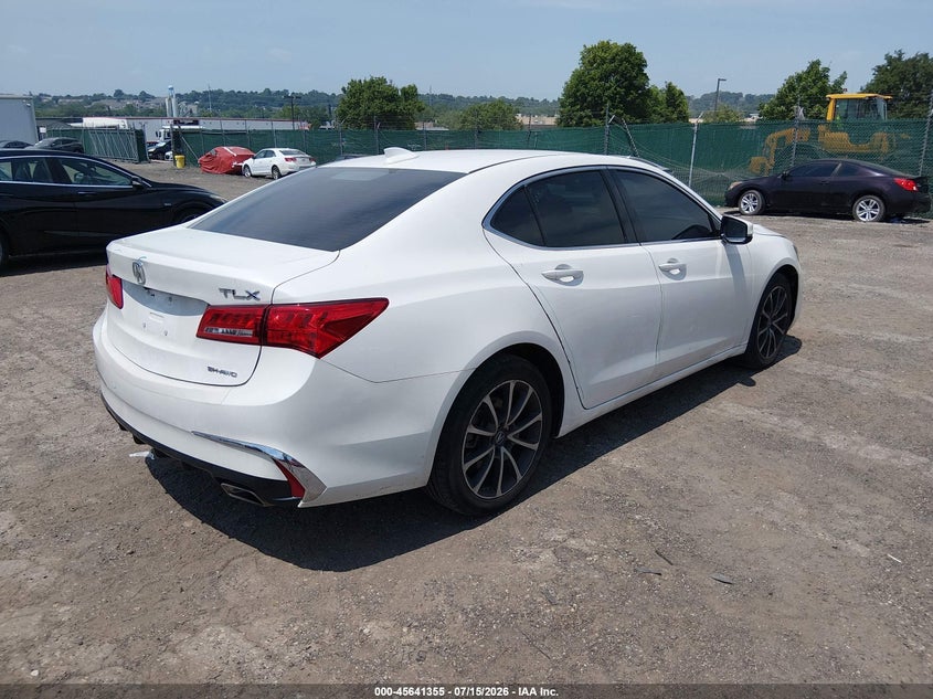 2018 Acura Tlx VIN 19UUB3F3XJA003824 IAAI salvage auction — SIDE, Wait Title, sold $5,600 on 2026-09-25 (photo 4)