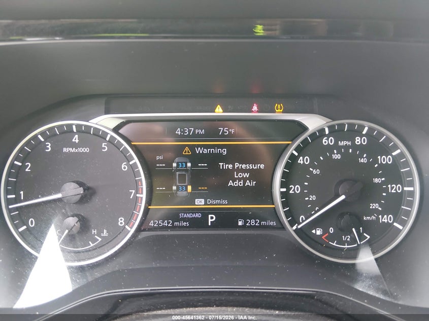 2025 Nissan Pathfinder VIN 5N1DR3BA6SC209724 IAAI salvage auction — FRONT END, Enterprise Vehicles Clear Only (Florida), sold $16,700 on 2026-07-29 (photo 7)