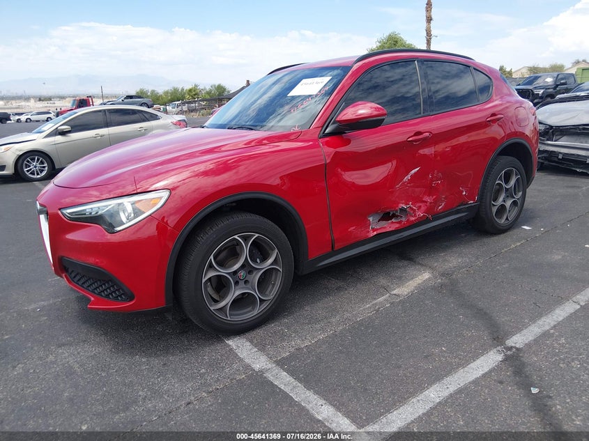 2018 Alfa romeo Stelvio VIN ZASFAKPN2J7B77203 IAAI salvage auction — LEFT SIDE, Salvage Title, sold $5,800 on 2026-09-11 (photo 2)
