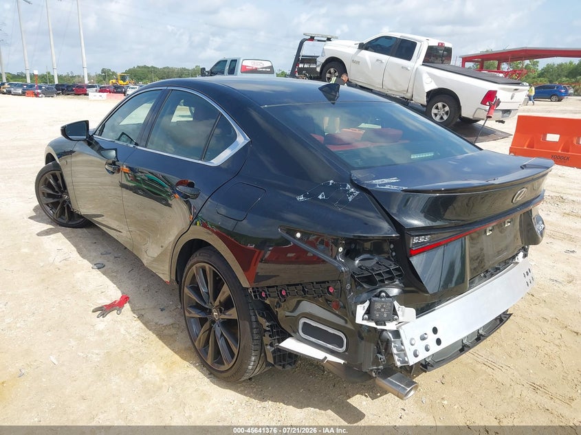 2025 Lexus Is VIN JTHBZ1B2XS5082732 IAAI salvage auction — REAR END, Salvage Title, sold $18,100 on 2026-08-25 (photo 3)