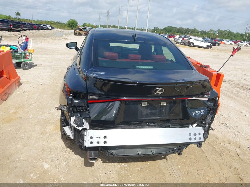 2025 Lexus Is VIN JTHBZ1B2XS5082732 IAAI salvage auction — REAR END, Salvage Title, sold $18,100 on 2026-08-25 (photo 6)