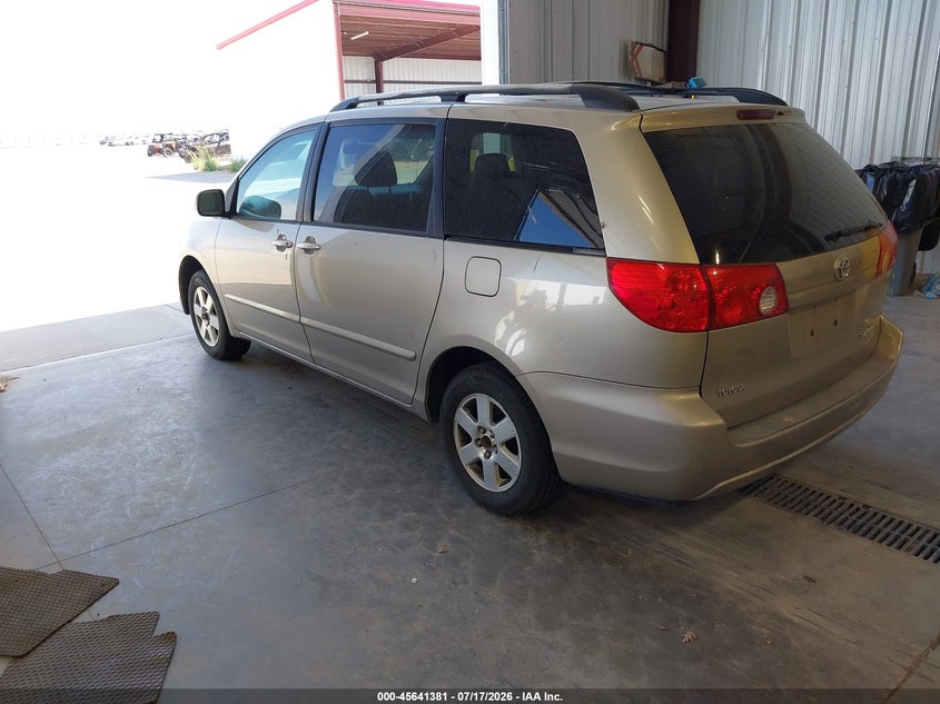 2007 Toyota Sienna VIN 5TDZK23C47S081756 IAAI salvage auction — NORMAL WEAR, Clear (Utah), sold $125 on 2026-07-29 (photo 3)