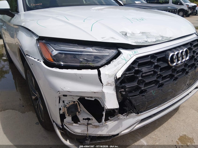 2023 Audi Q5 VIN WA1EAAFY5P2069409 IAAI salvage auction — FRONT END, Enterprise Vehicles Clear Only (Texas), sold $11,900 on 2026-07-23 (photo 6)