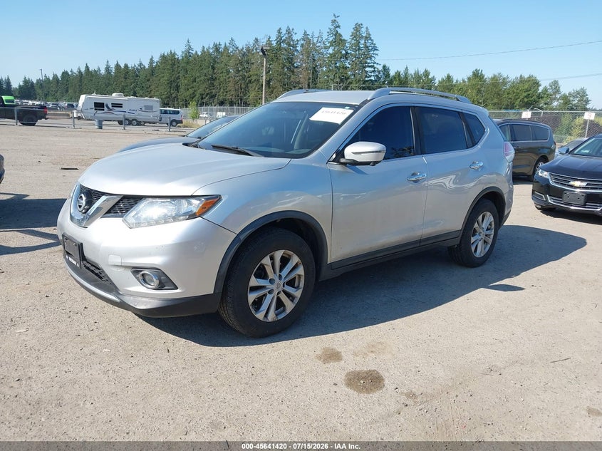 2016 Nissan Rogue VIN KNMAT2MV6GP644567 IAAI salvage auction — NORMAL WEAR, Rebuilt-Non-Public (Washington), sold $325 on 2026-07-29 (photo 2)