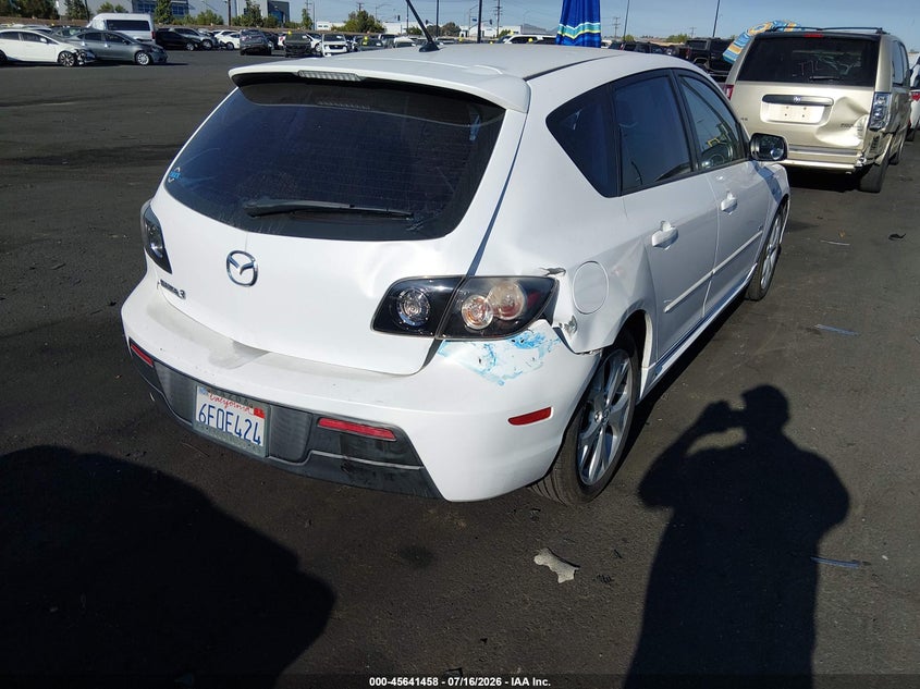 2009 Mazda 3 VIN JM1BK344191243860 IAAI salvage auction — RIGHT REAR, Salvage Certificate (California), sold $225 on 2026-07-24 (photo 4)