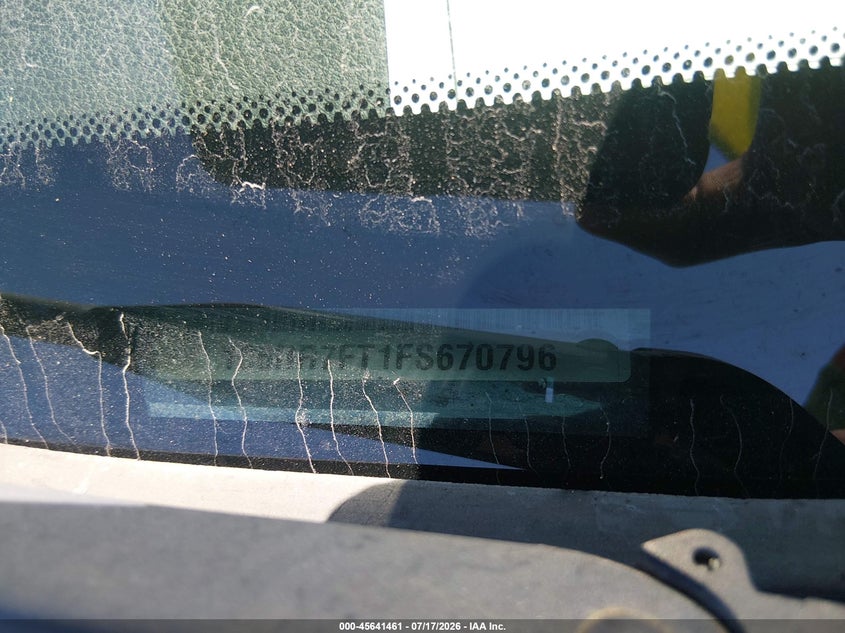 2015 Ram 1500 VIN 1C6RR7FT1FS670796 IAAI salvage auction — FRONT & REAR, Salvage (South Carolina), sold $825 on 2026-08-22 (photo 9)