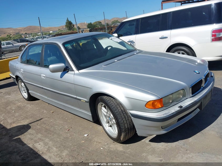 2001 BMW 7 series VIN WBAGH83451DP21264 IAAI salvage auction — NORMAL WEAR, Clear - Dealer Only (California), sold $1,450 on 2026-07-30 (photo 1)