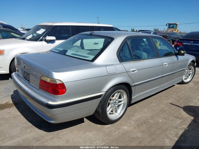 2001 BMW 7 series VIN WBAGH83451DP21264 IAAI salvage auction — NORMAL WEAR, Clear - Dealer Only (California), sold $1,450 on 2026-07-30 (photo 4)