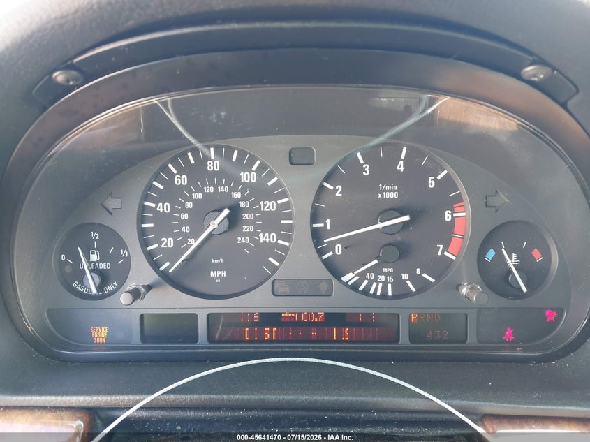 2001 BMW 7 series VIN WBAGH83451DP21264 IAAI salvage auction — NORMAL WEAR, Clear - Dealer Only (California), sold $1,450 on 2026-07-30 (photo 7)