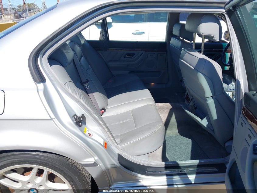2001 BMW 7 series VIN WBAGH83451DP21264 IAAI salvage auction — NORMAL WEAR, Clear - Dealer Only (California), sold $1,450 on 2026-07-30 (photo 8)
