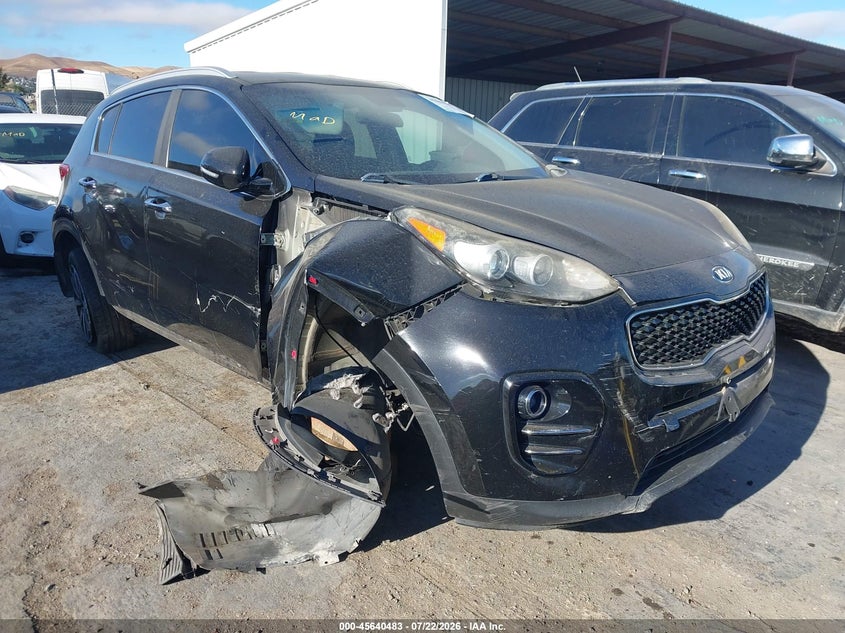 2018 Kia Sportage VIN KNDPN3AC1J7354564 IAAI salvage auction — RIGHT FRONT, Salvage (California), sold $1,400 on 2026-07-30 (photo 1)