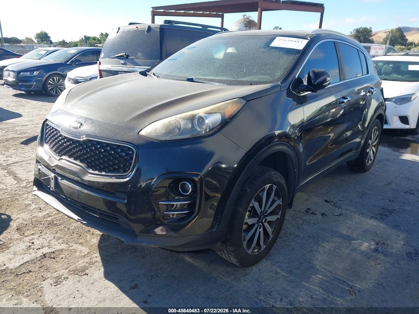 2018 Kia Sportage VIN KNDPN3AC1J7354564 IAAI salvage auction — RIGHT FRONT, Salvage (California), sold $1,400 on 2026-07-30 (photo 2)