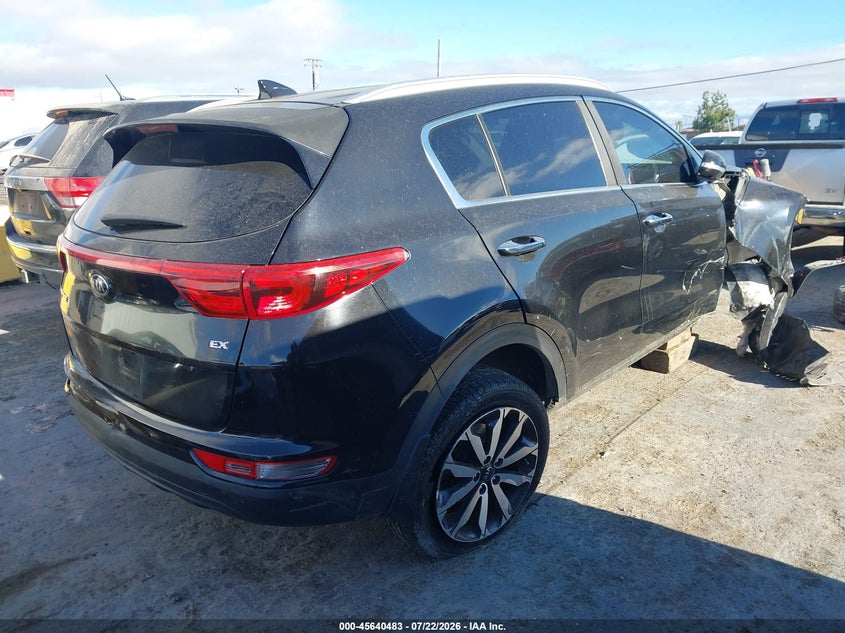 2018 Kia Sportage VIN KNDPN3AC1J7354564 IAAI salvage auction — RIGHT FRONT, Salvage (California), sold $1,400 on 2026-07-30 (photo 4)
