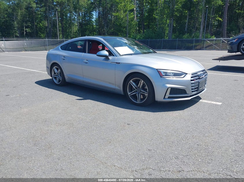 2018 Audi S5 VIN WAUB4CF56JA126812 IAAI salvage auction — LEFT REAR, Mv-907A (New York), sold $3,650 on 2026-07-30 (photo 1)