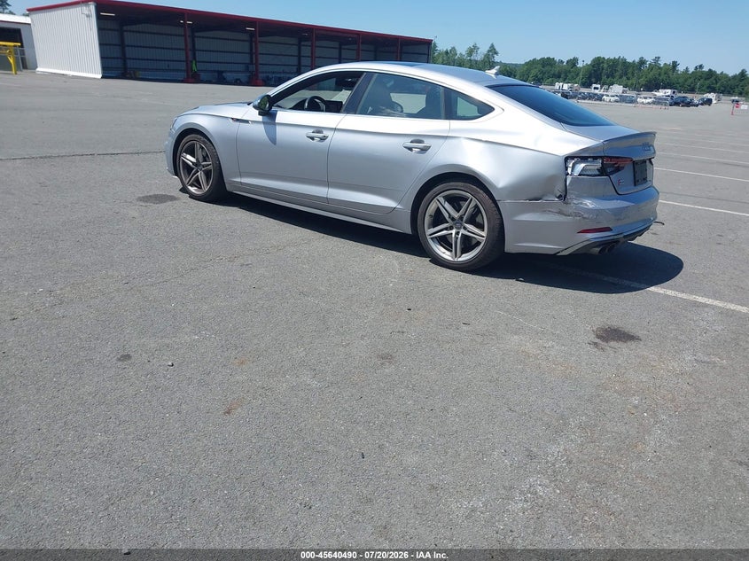 2018 Audi S5 VIN WAUB4CF56JA126812 IAAI salvage auction — LEFT REAR, Mv-907A (New York), sold $3,650 on 2026-07-30 (photo 3)