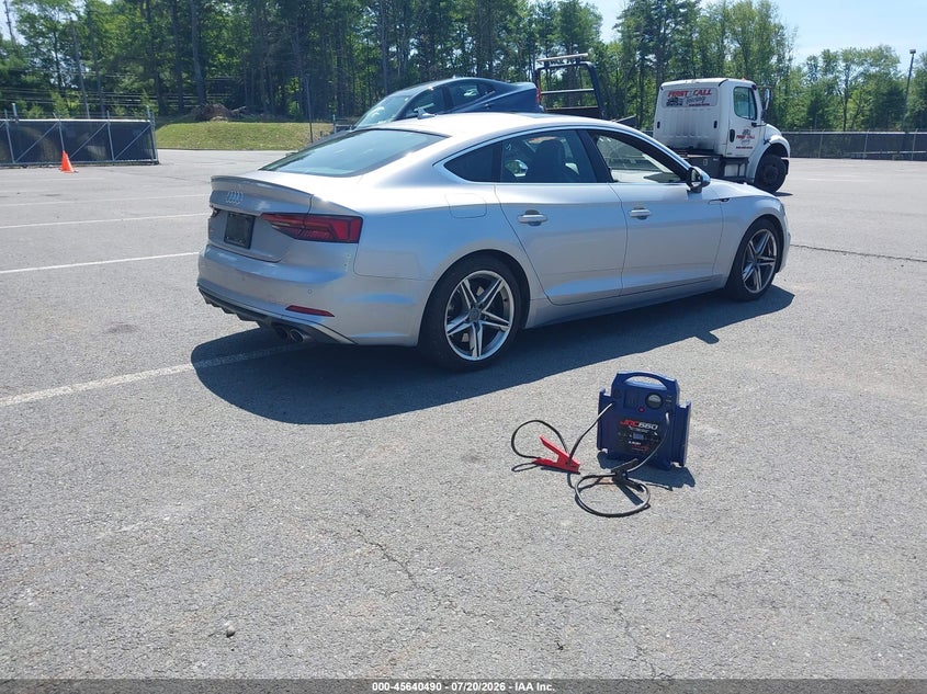 2018 Audi S5 VIN WAUB4CF56JA126812 IAAI salvage auction — LEFT REAR, Mv-907A (New York), sold $3,650 on 2026-07-30 (photo 4)