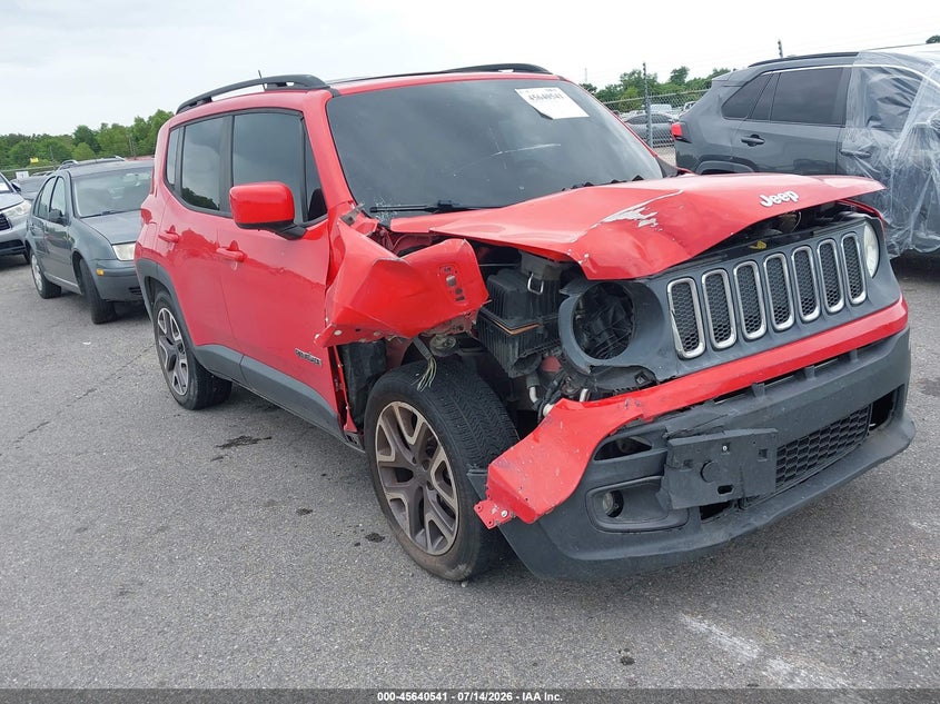 2015 Jeep Renegade VIN ZACCJABT0FPC29997 IAAI salvage auction — FRONT END, Salvage Title, sold $250 on 2026-07-29 (photo 1)