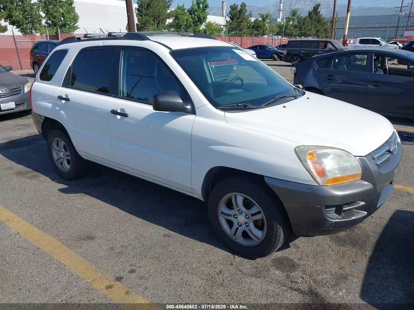 2008 Kia Sportage VIN KNDJF723X87506974 IAAI salvage auction — NORMAL WEAR, Clear - Dealer Only (California), sold $25 on 2026-07-21 (photo 1)