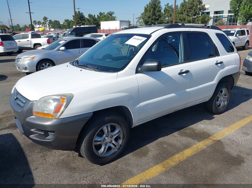 2008 Kia Sportage VIN KNDJF723X87506974 IAAI salvage auction — NORMAL WEAR, Clear - Dealer Only (California), sold $25 on 2026-07-21 (photo 2)