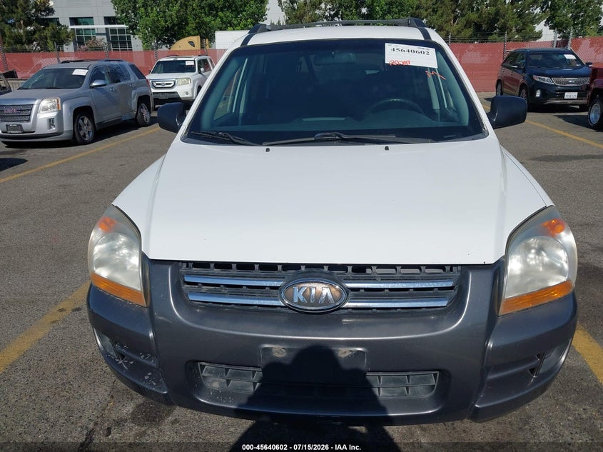 2008 Kia Sportage VIN KNDJF723X87506974 IAAI salvage auction — NORMAL WEAR, Clear - Dealer Only (California), sold $25 on 2026-07-21 (photo 6)