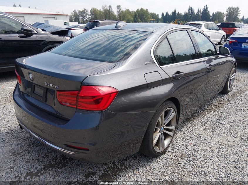 2017 BMW 3er VIN WBA8E1C30HA029680 IAAI salvage auction — FRONT END, Salvage Title, sold $5,400 on 2026-08-02 (photo 4)