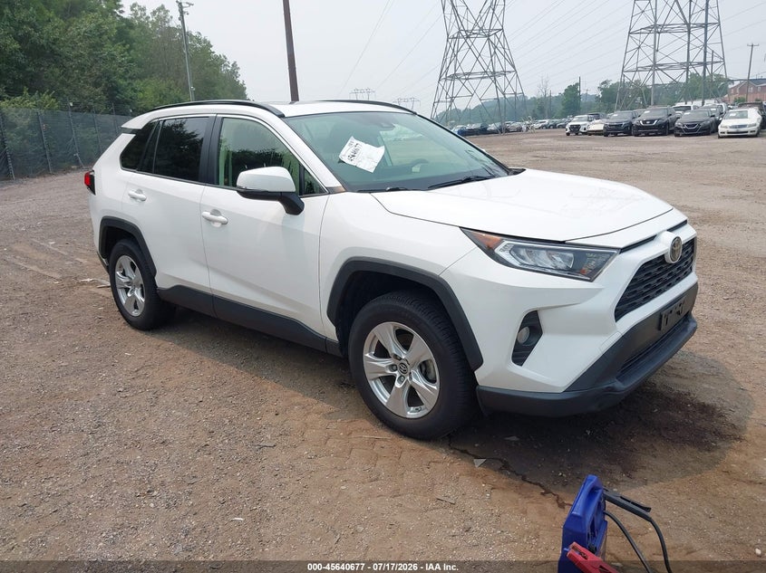 2019 Toyota Rav 4 VIN JTMP1RFV1KD501154 IAAI salvage auction — WATER/FLOOD, Salvage (Pennsylvania), sold $7,600 on 2026-07-31 (photo 1)