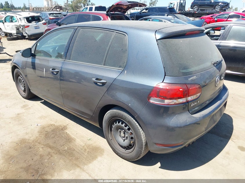 2014 Volkswagen Golf VIN WVWDB7AJ8EW011988 IAAI salvage auction — NORMAL WEAR, Clear - Dealer Only (California), sold $700 on 2026-07-29 (photo 3)