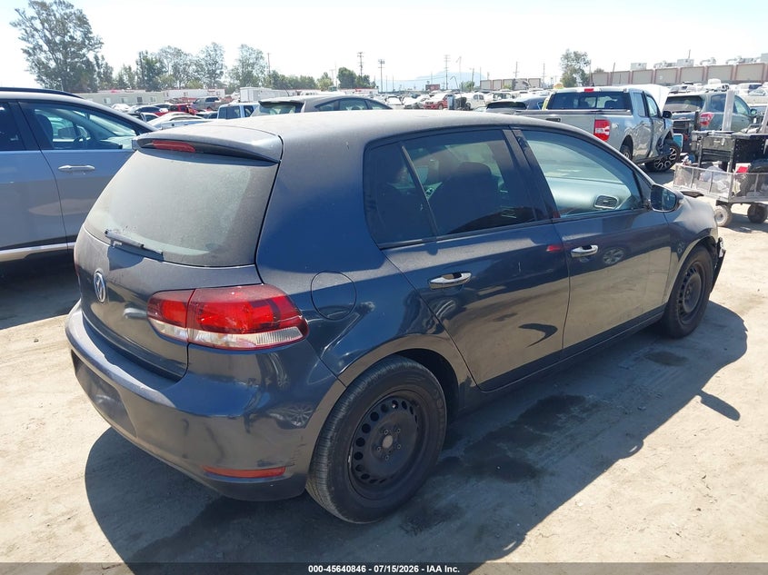 2014 Volkswagen Golf VIN WVWDB7AJ8EW011988 IAAI salvage auction — NORMAL WEAR, Clear - Dealer Only (California), sold $700 on 2026-07-29 (photo 4)