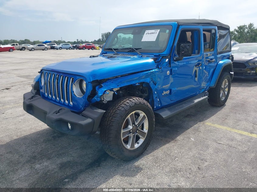 2021 Jeep Wrangler / VIN 1C4HJXEG9MW845057 IAAI salvage auction — ALL OVER, Clear (Louisiana), sold $8,500 on 2026-07-30 (photo 2)