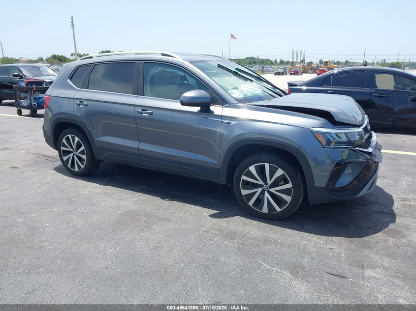 2024 Volkswagen Taos VIN 3VVEX7B28RM005466 IAAI salvage auction — FRONT END, Wait Title, sold $7,575 on 2026-09-10 (photo 1)