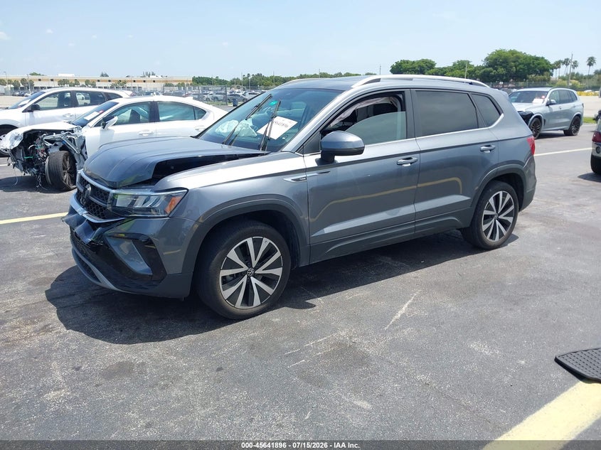 2024 Volkswagen Taos VIN 3VVEX7B28RM005466 IAAI salvage auction — FRONT END, Wait Title, sold $7,575 on 2026-09-10 (photo 2)