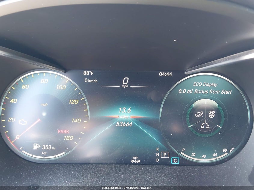 2020 Mercedes-benz Glc VIN W1N0G8DB3LF858708 IAAI salvage auction — RIGHT FRONT, Salvage (California), sold $9,100 on 2026-07-29 (photo 7)