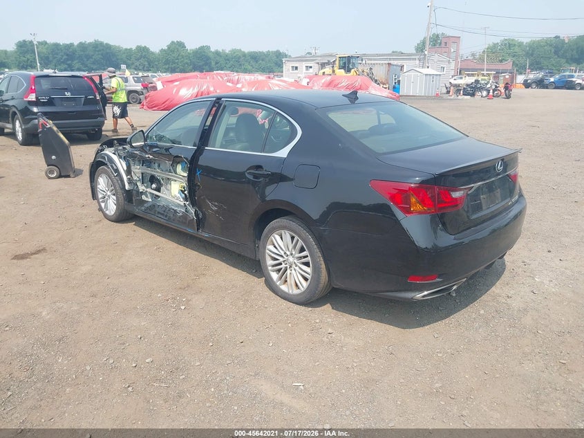 2014 Lexus Gs VIN JTHCE1BL6E5023142 IAAI salvage auction — LEFT SIDE, Salvage Title, sold $8,150 on 2026-08-26 (photo 3)