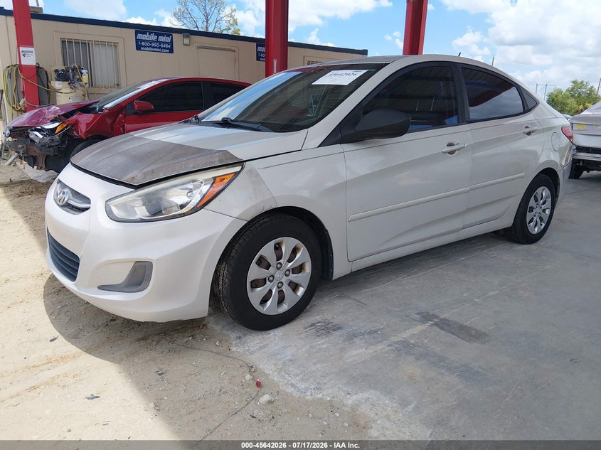 2016 Hyundai Accent VIN KMHCT4AE6GU161604 IAAI salvage auction — NORMAL WEAR, Salvage Title, sold $375 on 2026-07-28 (photo 2)