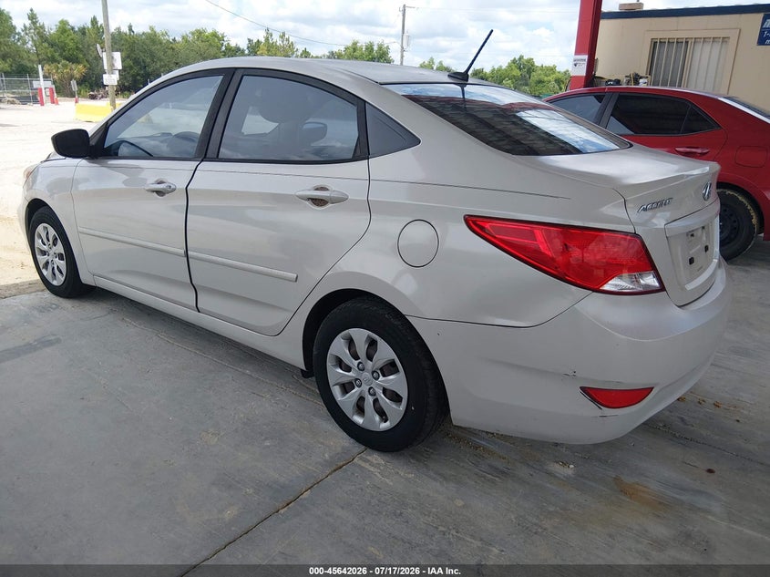2016 Hyundai Accent VIN KMHCT4AE6GU161604 IAAI salvage auction — NORMAL WEAR, Salvage Title, sold $375 on 2026-07-28 (photo 3)