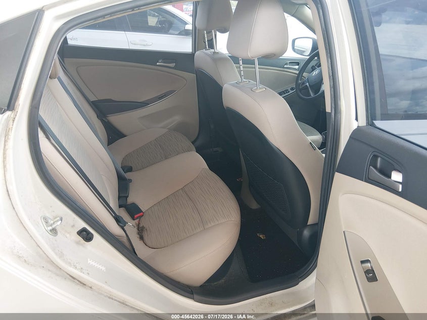 2016 Hyundai Accent VIN KMHCT4AE6GU161604 IAAI salvage auction — NORMAL WEAR, Salvage Title, sold $375 on 2026-07-28 (photo 8)