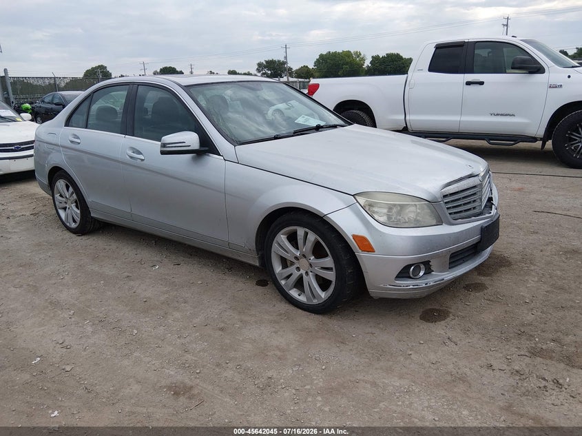 2010 Mercedes-benz C class VIN WDDGF8BB7AR100335 IAAI salvage auction — FRONT END, Salvage (Kansas), sold $625 on 2026-08-16 (photo 1)