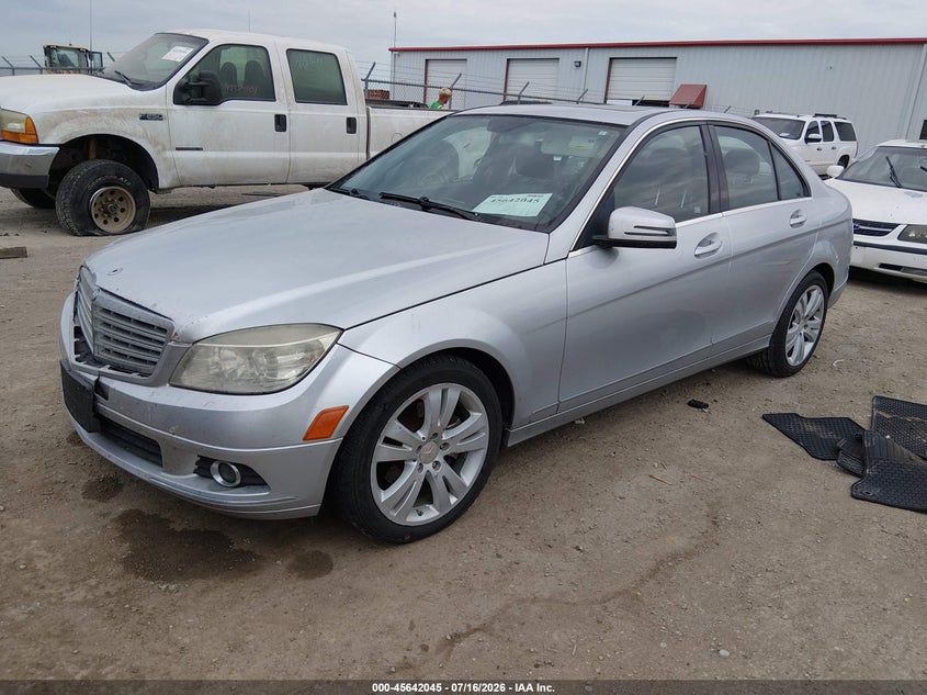 2010 Mercedes-benz C class VIN WDDGF8BB7AR100335 IAAI salvage auction — FRONT END, Salvage (Kansas), sold $625 on 2026-08-16 (photo 2)