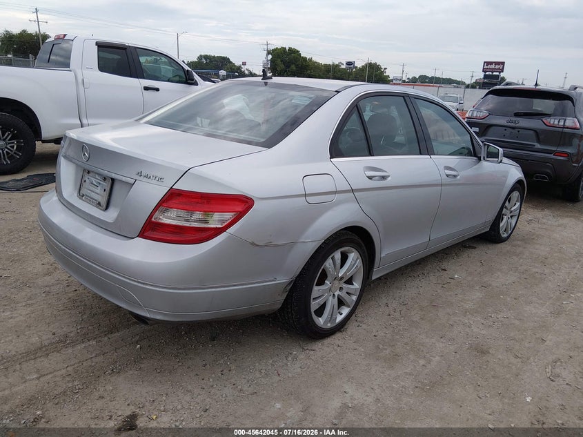2010 Mercedes-benz C class VIN WDDGF8BB7AR100335 IAAI salvage auction — FRONT END, Salvage (Kansas), sold $625 on 2026-08-16 (photo 4)