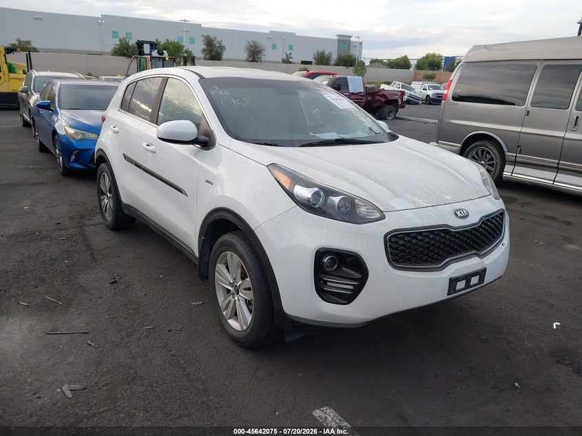 2017 Kia Sportage VIN KNDPMCAC6H7198096 IAAI salvage auction — THEFT, Wait Title, sold $3,050 on 2026-08-27 (photo 1)