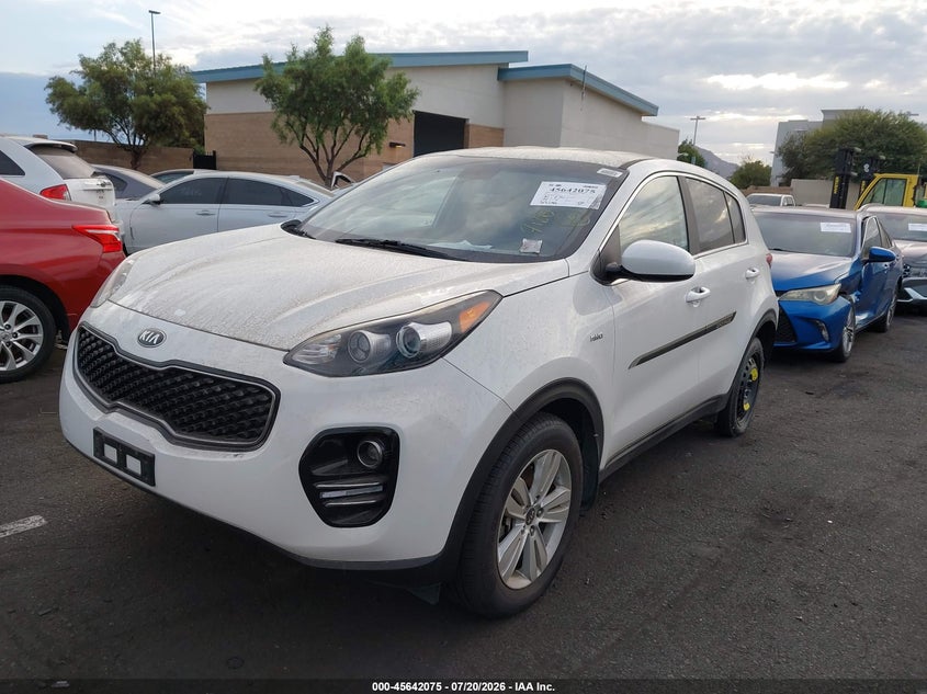 2017 Kia Sportage VIN KNDPMCAC6H7198096 IAAI salvage auction — THEFT, Wait Title, sold $3,050 on 2026-08-27 (photo 2)