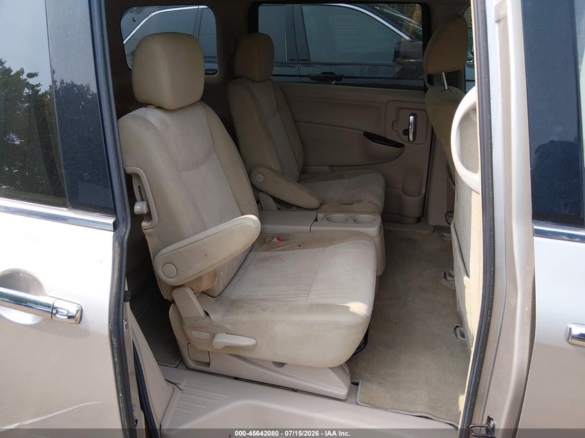 2011 Nissan Quest VIN JN8AE2KP9B9003655 IAAI salvage auction — NORMAL WEAR, Clear (Virginia), sold $225 on 2026-07-23 (photo 8)