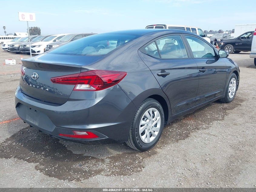 2020 Hyundai Elantra VIN 5NPD74LF9LH614105 IAAI salvage auction — NORMAL WEAR, SF97 (California), sold $12,700 on 2026-08-25 (photo 4)