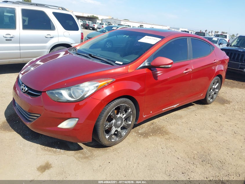 2011 Hyundai Elantra VIN KMHDH4AE4BU154293 IAAI salvage auction — NORMAL WEAR, Clear - Dealer Only (California), sold $575 on 2026-07-27 (photo 2)