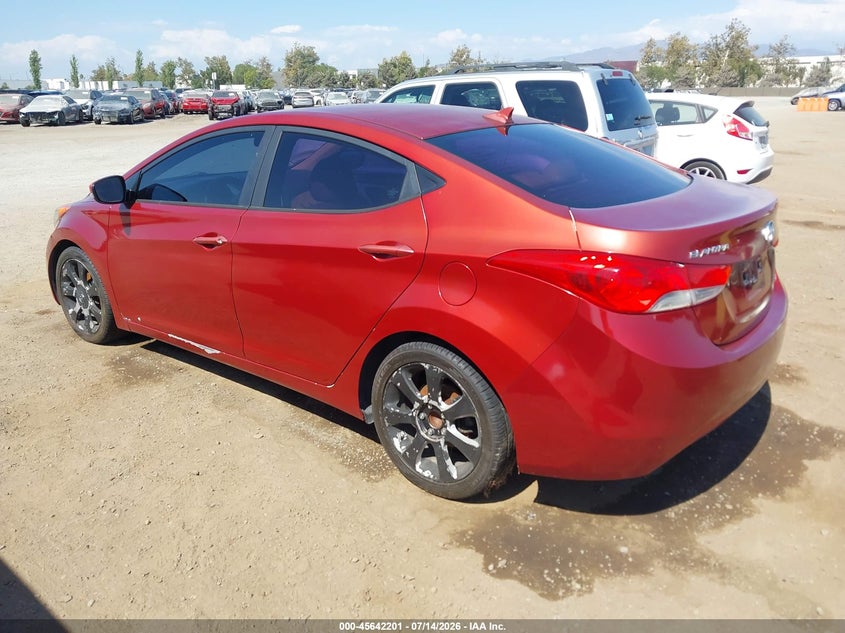 2011 Hyundai Elantra VIN KMHDH4AE4BU154293 IAAI salvage auction — NORMAL WEAR, Clear - Dealer Only (California), sold $575 on 2026-07-27 (photo 3)