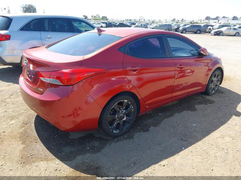 2011 Hyundai Elantra VIN KMHDH4AE4BU154293 IAAI salvage auction — NORMAL WEAR, Clear - Dealer Only (California), sold $575 on 2026-07-27 (photo 4)
