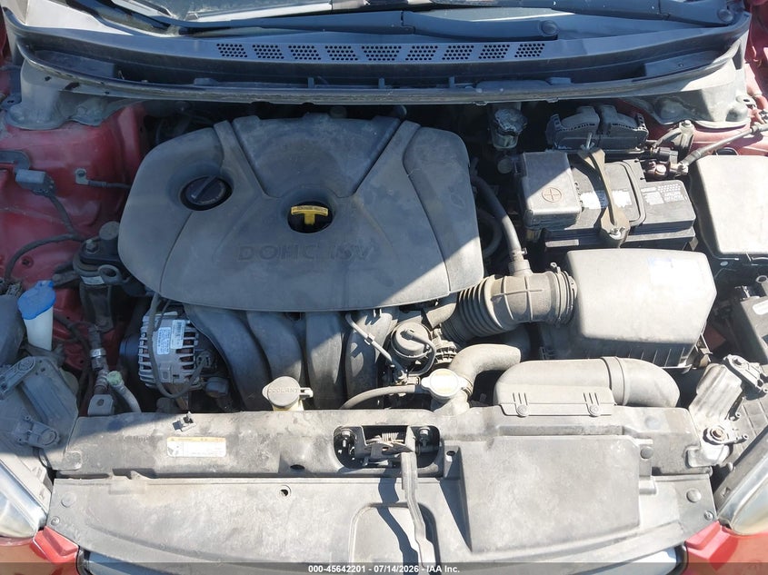 2011 Hyundai Elantra VIN KMHDH4AE4BU154293 IAAI salvage auction — NORMAL WEAR, Clear - Dealer Only (California), sold $575 on 2026-07-27 (photo 6)