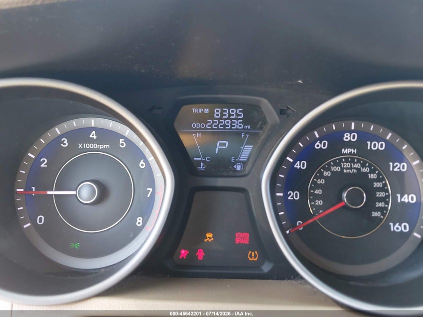 2011 Hyundai Elantra VIN KMHDH4AE4BU154293 IAAI salvage auction — NORMAL WEAR, Clear - Dealer Only (California), sold $575 on 2026-07-27 (photo 7)